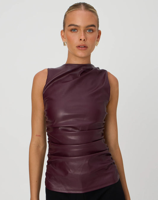 Gigi Leather Top